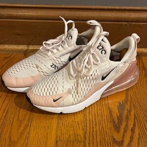 Nike Women's Sneakers in Cream and Pink
